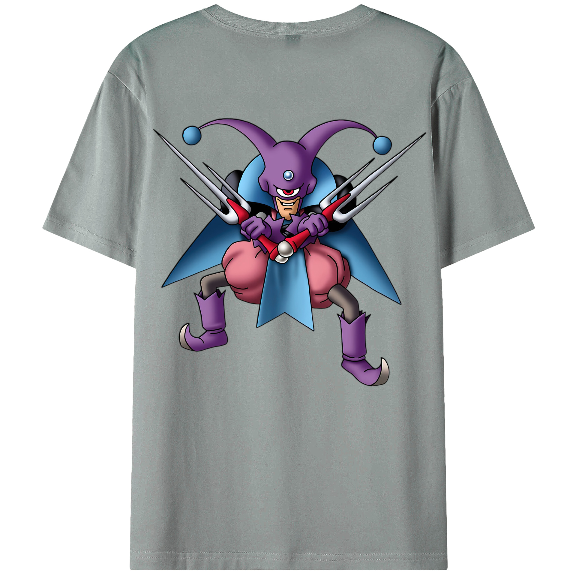 （画像用） ドラゴンクエスト Doragon Kuesuto Dragon Quest 綿100％ メンズ半袖Tシャツ（バックプリント） 通気性